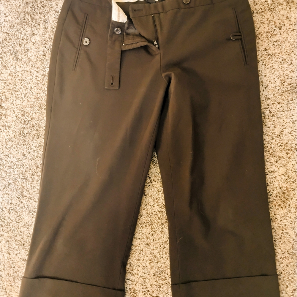 2/$13 Deal The Limited Brown Capris with Cuffed Hems